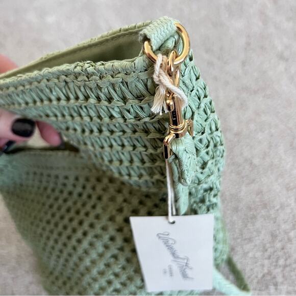 NWT Universal Thread Green Straw Over the Shoulder Purse - Picture 5 of 9